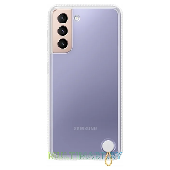 Чехол Samsung Clear Protective Cover для Galaxy S21 (белый)